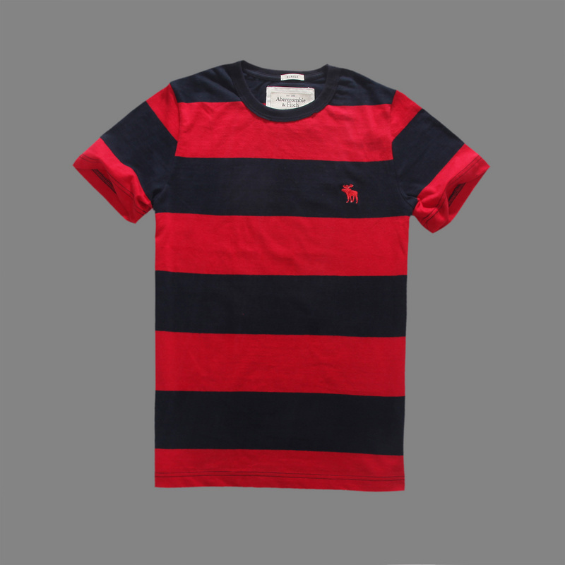 Abercrombie Fitch Hombres De Cuello Redondo Gaza Corto Remera AF5740